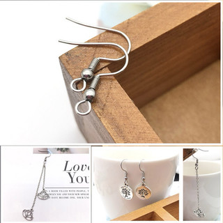 Móc khuyên tai/ bông tai treo xỏ hạt - hình móc câu phụ kiện Handmade DIY