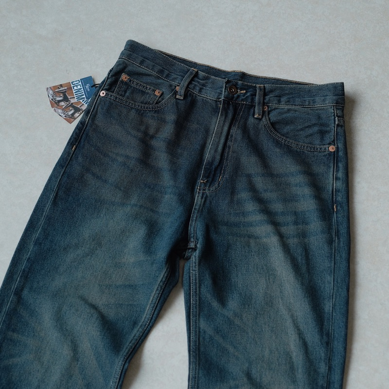 Quần Jean Regular-Fit Lot.023 | Màu Dirty Blue - Olderister