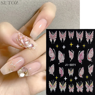 sticker dán móng 3D nổi hình buom buom