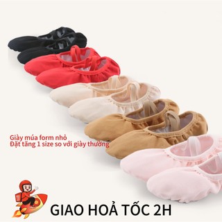 (có sẵn) Giày tập múa ballet màu hồng - giày múa bale màu da > Đồ Múa Lotus GM09