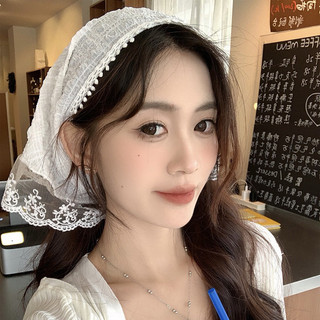 Khăn BANDANA phối ren dễ thương khăn turban xinh