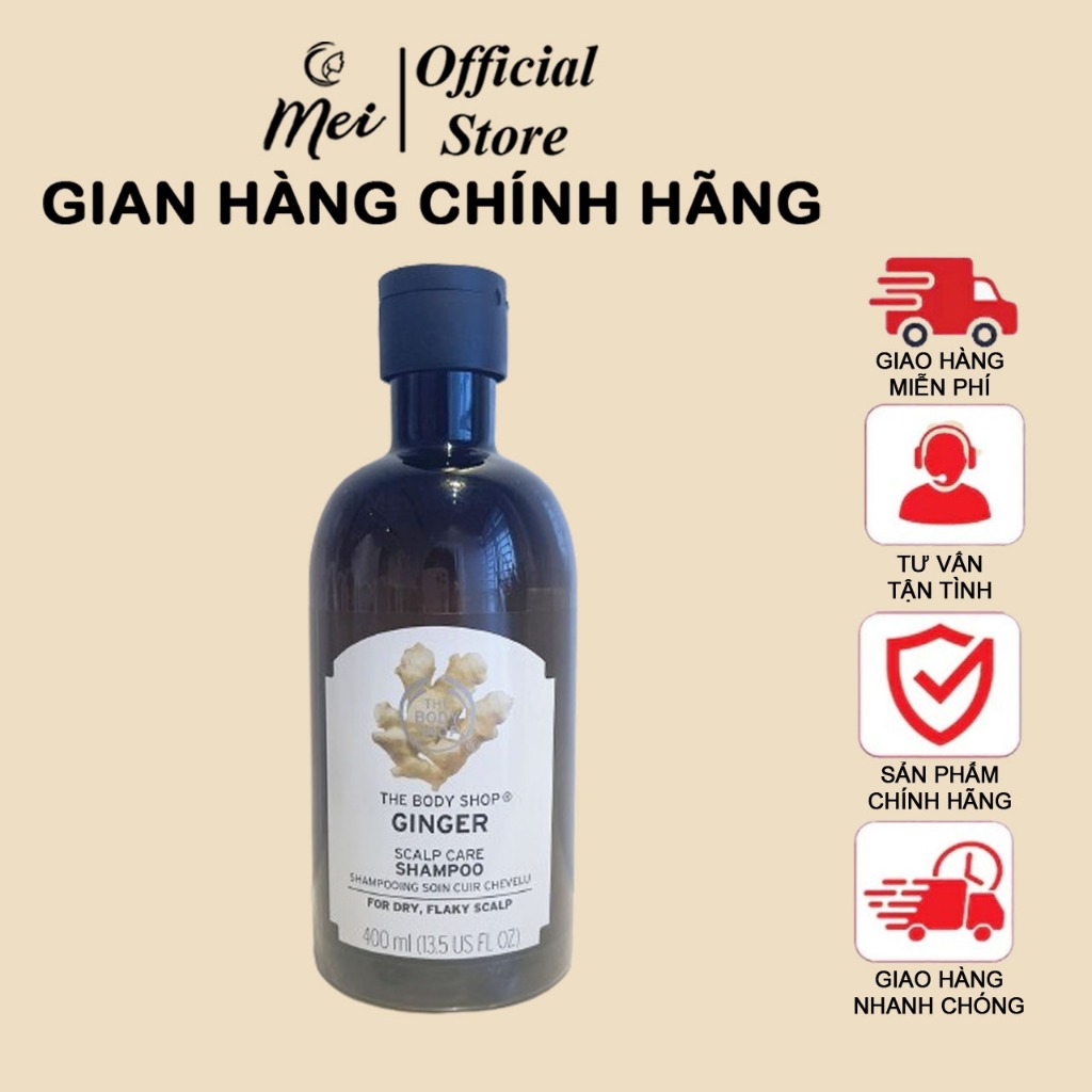 Dầu gội Ginger Anti - Dandruff Shampoo Vegan 400ml (UnBox)