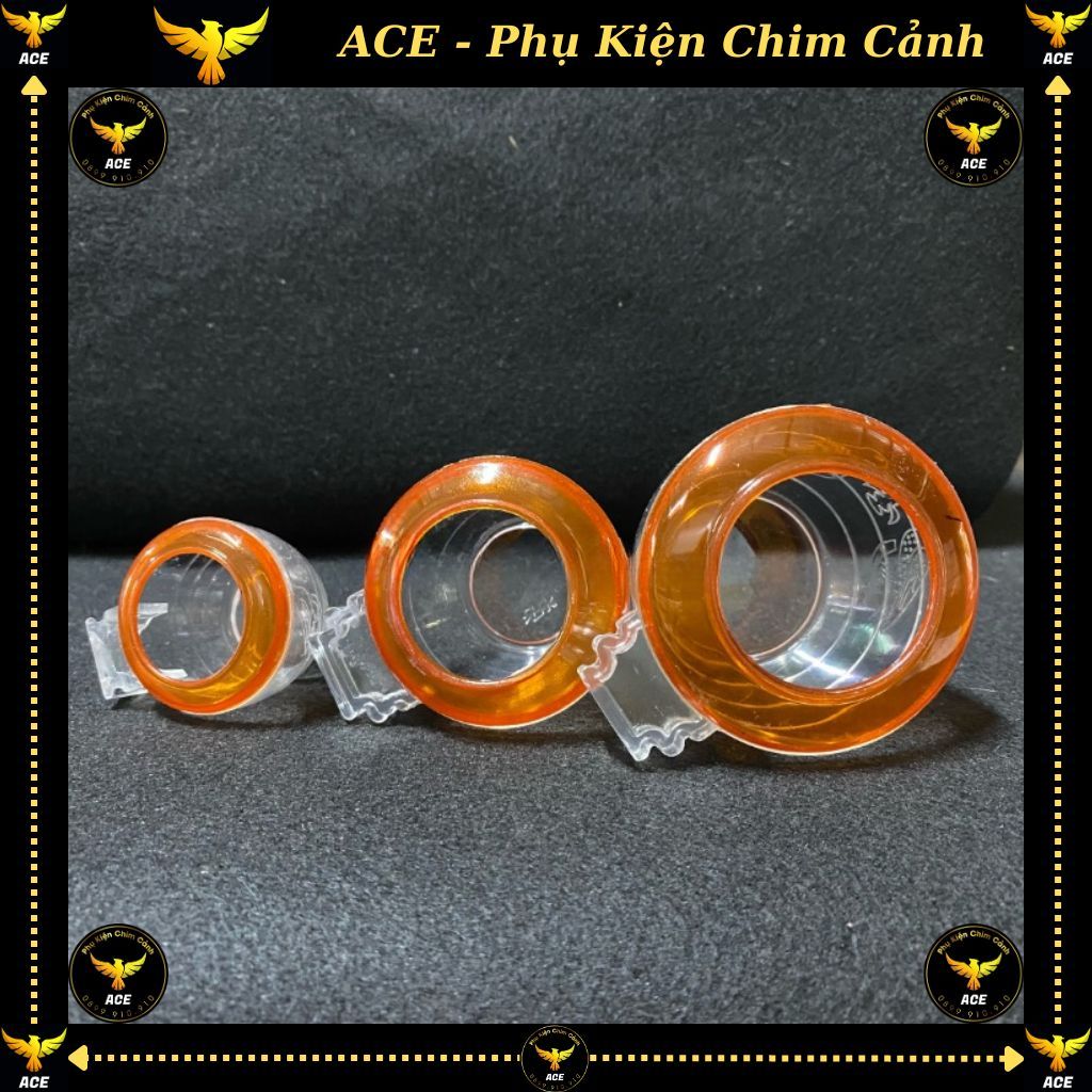 Cóng uống nhựa đỏ cho chim chào mào, cu gáy, khuyên, hút mật, my, khướu, ... ACE PHỤ KIỆN CHIM CẢNH