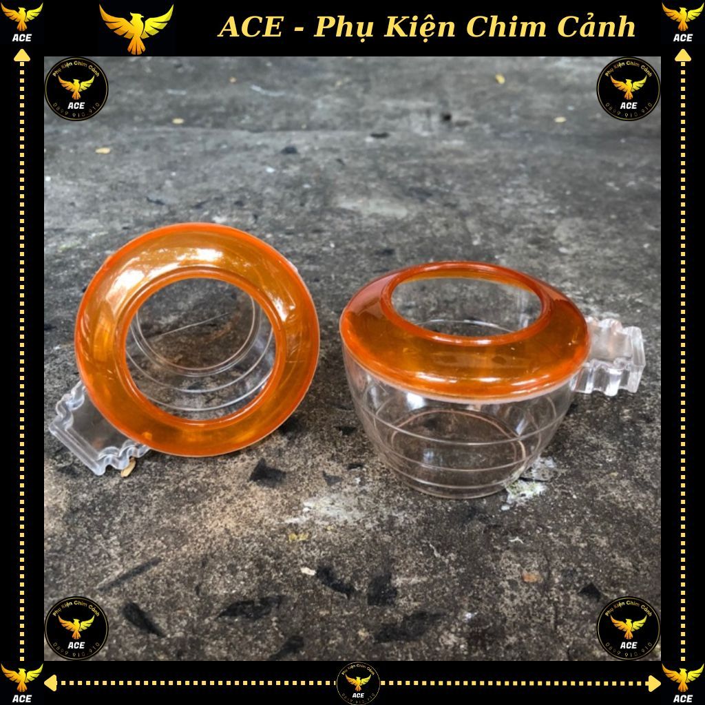 Cóng uống nhựa đỏ cho chim chào mào, cu gáy, khuyên, hút mật, my, khướu, ... ACE PHỤ KIỆN CHIM CẢNH