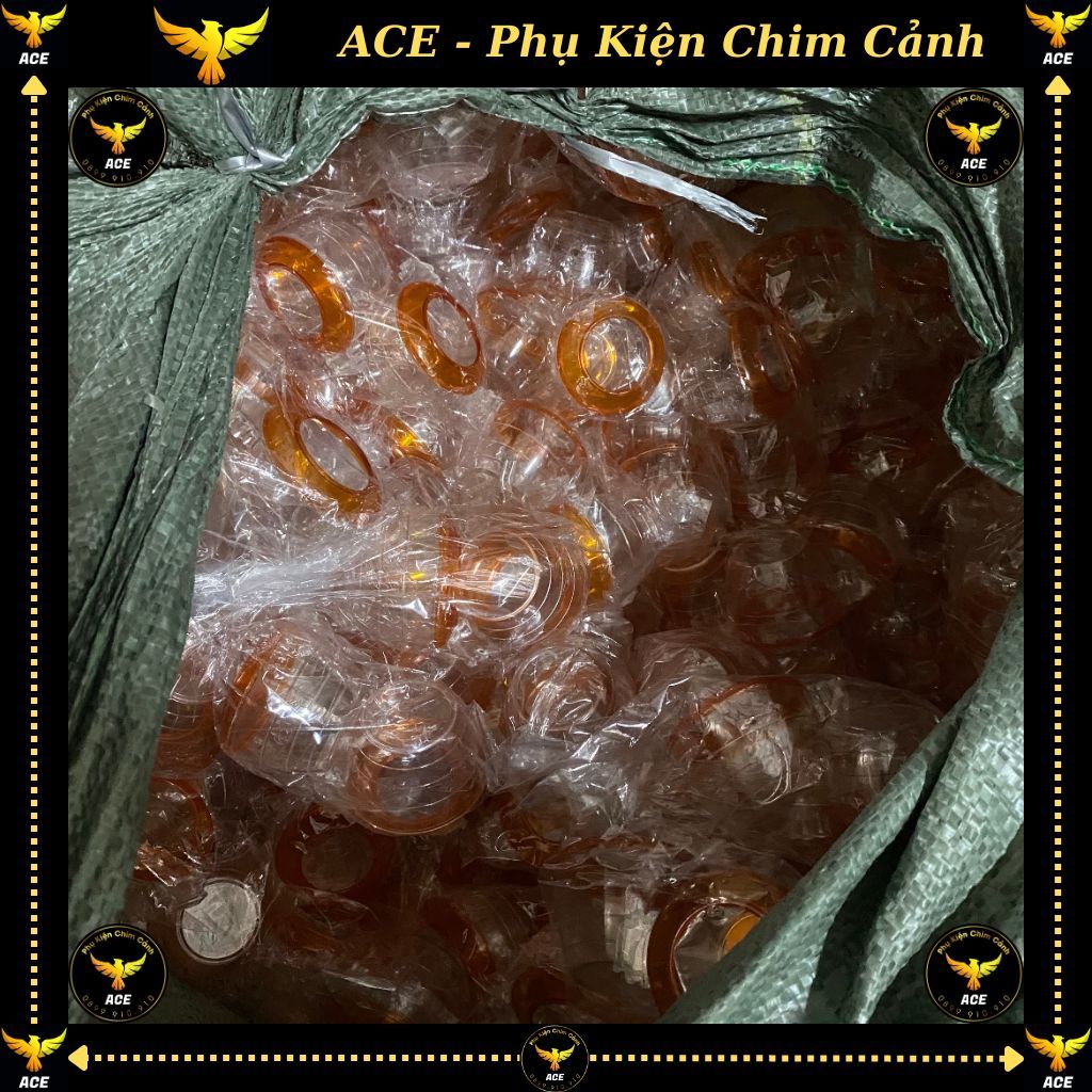 Cóng uống nhựa đỏ cho chim chào mào, cu gáy, khuyên, hút mật, my, khướu, ... ACE PHỤ KIỆN CHIM CẢNH