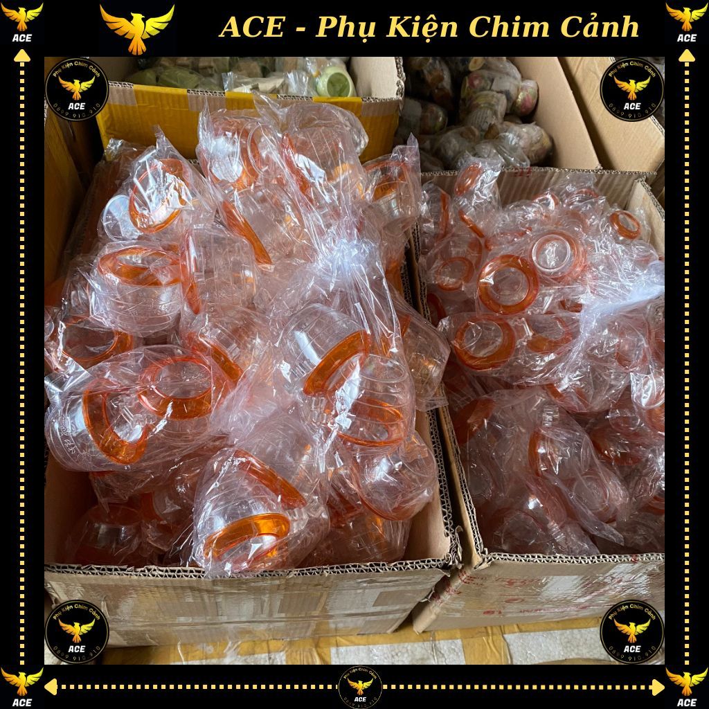 Cóng uống nhựa đỏ cho chim chào mào, cu gáy, khuyên, hút mật, my, khướu, ... ACE PHỤ KIỆN CHIM CẢNH