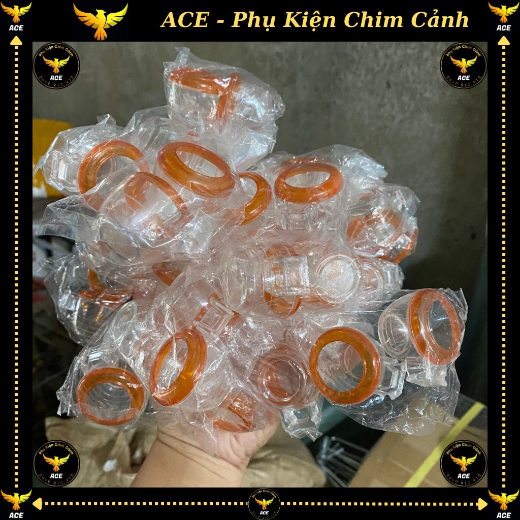 Cóng uống nhựa đỏ cho chim chào mào, cu gáy, khuyên, hút mật, my, khướu, ... ACE PHỤ KIỆN CHIM CẢNH