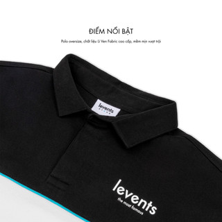 Áo Polo Levents Stripe 100% Cotton Unisex Oversized
