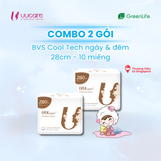 Combo tiết kiệm Băng vệ sinh UUcare Singapore Cooltech 28cm 10 miếng