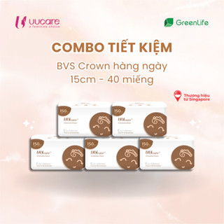Combo tiết kiệm Băng vệ sinh Uucare Singapore Crown hàng ngày 15cm 40 miếng