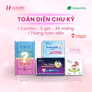 Combo 5 gói BVS UUcare Singapore Kháng khuẩn - Toàn diện chu kỳ