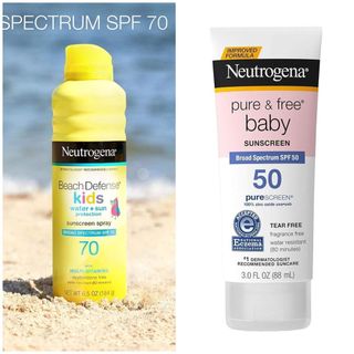 Kem chống nắng trẻ em dạng xịt Neutrogena Wet Skin Kids Beach & Pool Sunscreen Spray, SPF 70+.