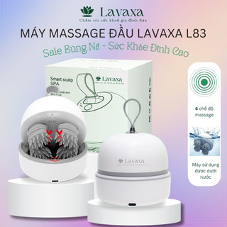 Máy massage đầu cổ mặt mini với 84 đầu silicon lavaxa l83 chống nước-xoa bóp đầu, giải toả căng thẳng, mệt mỏi, ngủ ngon