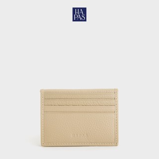 Ví Card Da Thật Gập Đôi Sz 10 Cream HAPAS - VN240122