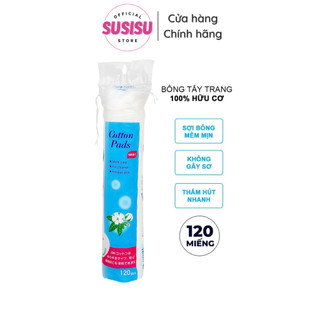 Bông tẩy trang jomi 100% cotton pads 120 miếng