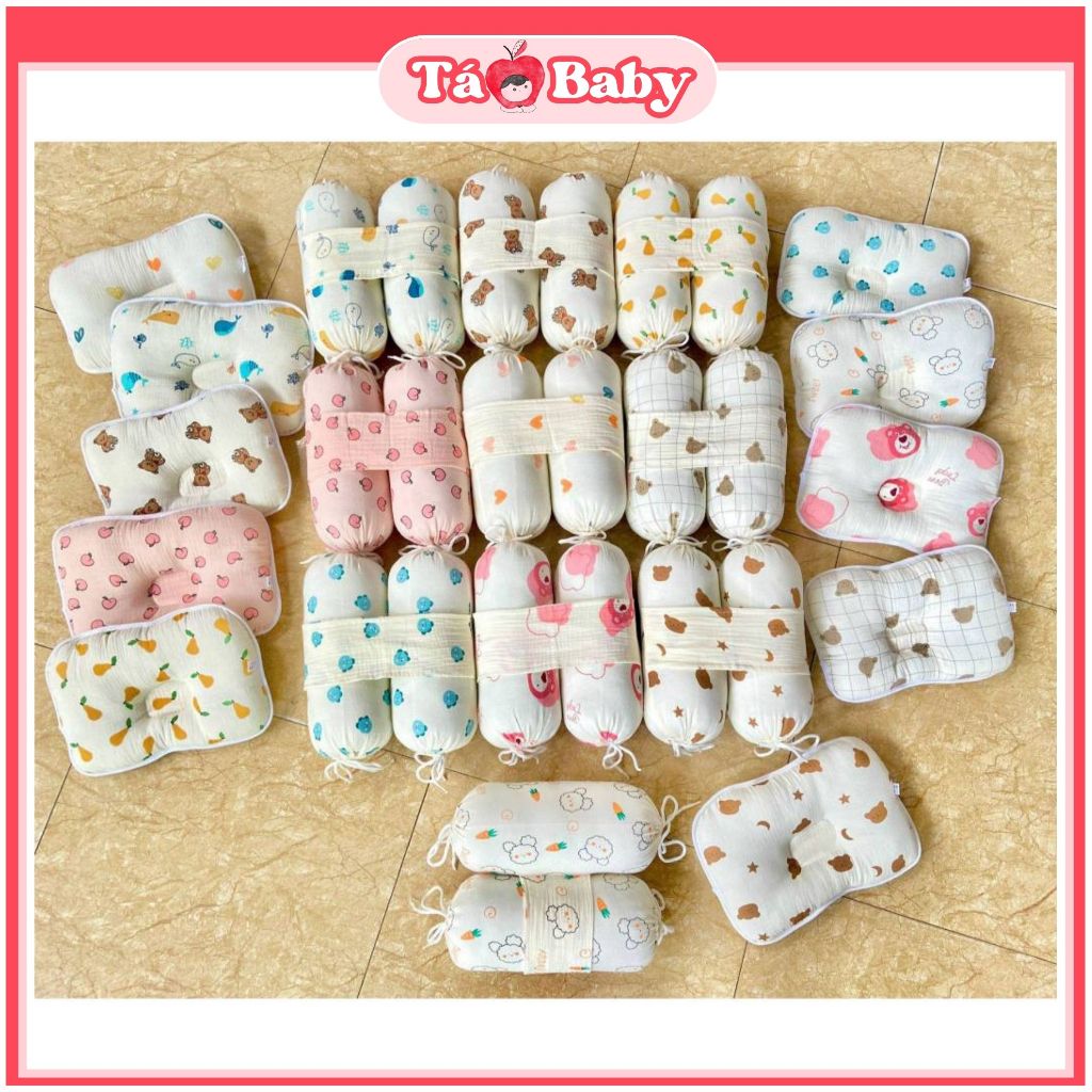 Bộ chặn gối xô họa tiết nhiều màu cho bé tao.baby