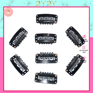 Kẹp bấm giữ nối cố định tóc giả, Kẹp Phím Bấm Vào Tóc Giả