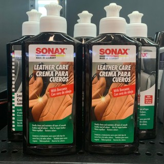 Bảo dưỡng da, làm mới nội thất xe ô tô - Sonax Leather care lotion 291141