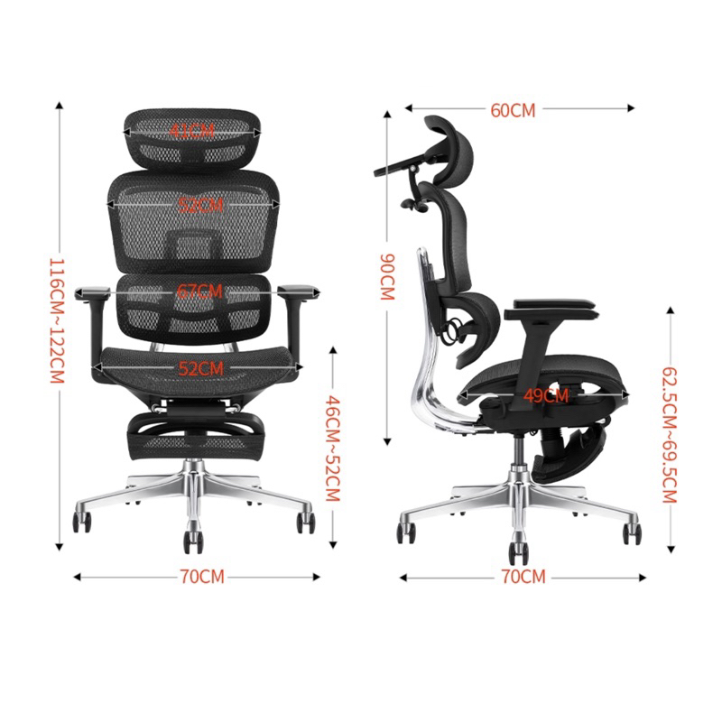 [Chính Hãng] Ghế Manson Atum Màu Đen / Xám - Ghế Xoay Công Thái Học, Lưng Hợp Kim Nhôm, Tựa 6D | BigBuy360 - bigbuy360.vn