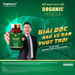 Thải Độc Mát Gan Boganic Premium Traphaco Bổ Gan Cao Cấp Giúp Chống Oxy Hóa Tăng Sức Đề Kháng