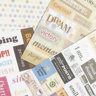 Set 6 tờ sticker trang trí planner STG082 Gachini