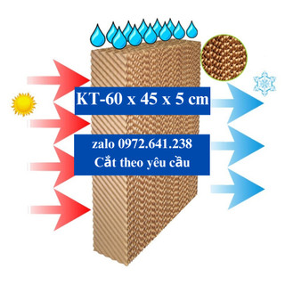 Tấm làm mát quạt hơi nước kt 60 x 45 x 5 cm
