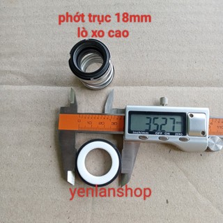 Phớt máy bơm nước trục 18mm,mặt đá 35mm, lò xo cao