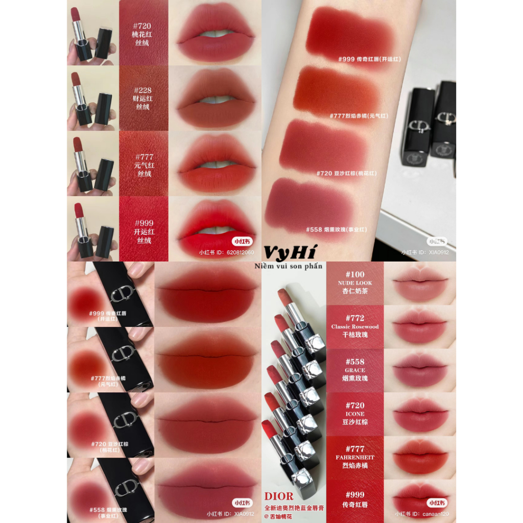 Son thỏi Dior Velvet vỏ mới nam châm 3.5g