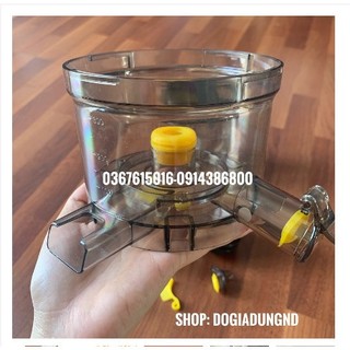 Phụ kiện Máy ép chậm cổ nhỏ NineShield KB-F8: củ xoắn, ca 2 vòi, khay nạp, lưới lọc bã