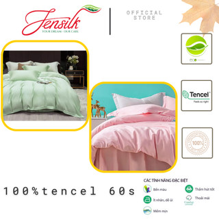 Bộ chăn ga gối lụa Tencel 100% 60s cao cấp, các tone màu mới, hot nhất 2024