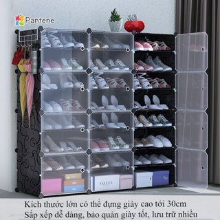 Tủ nhựa đựng giày PANTENE lắp ráp tiện lợi cho gia đình Tủ giày dung tích lớn, Tủ đựng giày dép có nắp đậy chống bụi tốt