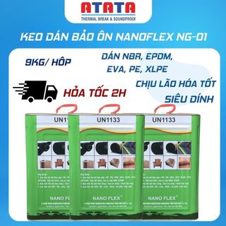 Keo dán xốp keo dán cao su keo dính xốp nanoflex ng01 9kg/thùng