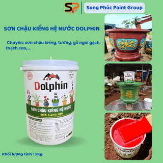 Sơn chậu kiểng dolphin hệ nước nhanh khô, bền màu, láng mịn ], sơn gỗ, sơn tường, sơn nhựa.