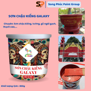 Sơn chậu kiểng galaxy ziczac hệ nước lon 1kg