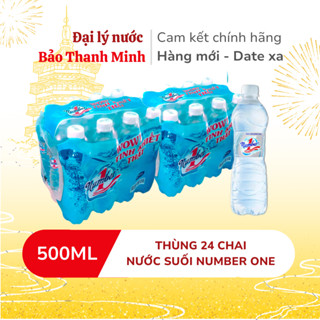 [HOẢ TỐC] Nước suối tinh khiết NUMBER ONE 500ml (Thùng 24 chai/lốc 12 chai)