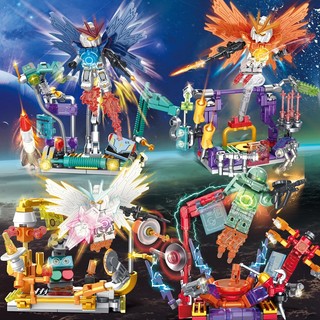 Mô hình lắp ráp Robot Mecha Gundam Minifigure - Bộ Lắp ghép mini Căn cứ chiến đấu - Đồ chơi lắp ráp cho bé