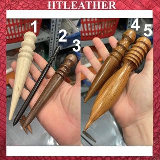 Dụng cụ làm đồ da: Cây đánh cạnh thủ công, đánh cạnh gỗ hương