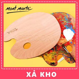 [ARTDOOR] Khay Bảng pha màu MONT MARTE Oval bằng Gỗ (palette)