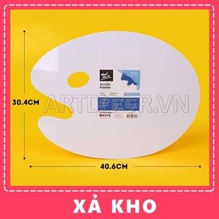 [ARTDOOR] Khay Bảng pha màu MONT MARTE Oval bằng Nhựa Acrylic (palette)