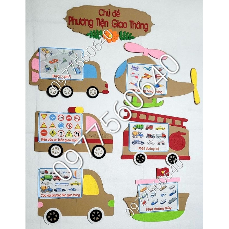 Tranh chủ đề Phương Tiện Giao Thông steam, giá : 85k/ bộ