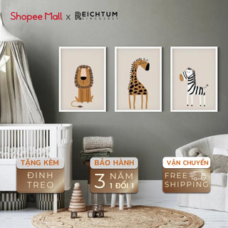 Tranh treo tường canvas cao cấp SET3 của  REICHTUM - Phòng khách/ Nhà ngủ/ Decor trang trí/ Chất vải canvas