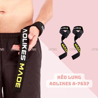 Dây kéo lưng aolike made a-7637 | quấn cổ tay hỗ trợ nâng tạ aolikes chính hãng