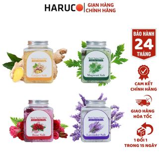 Muối Ngâm Chân Thảo Dược Haruco 500g, Giảm Nhức Mỏi Bàn Chân, Tê Lạnh, Thư Giãn Ngủ Ngon