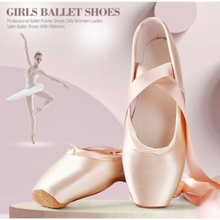 [Có Sẵn] Giày múa ballet mũi cứng ballet shoes Giày bale mũi vuông GM02 - Đồ Múa Tịnh Nhi