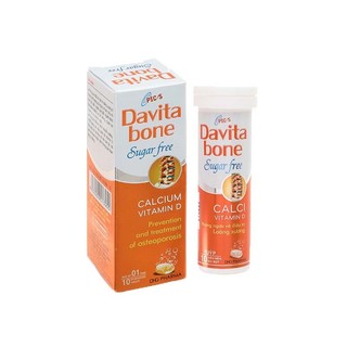 Davita bone sugar free bổ sung calci và khoáng chất l10v
