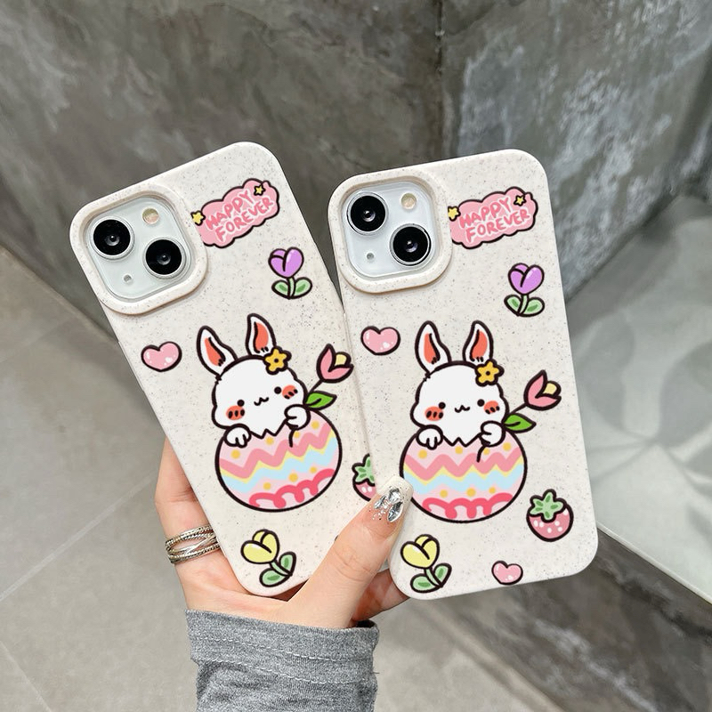 ỐP LƯNG CHỐNG SỐC DÀNH CHO IPHONE LƯNG LÚA MÌ IN HÌNH CUTE