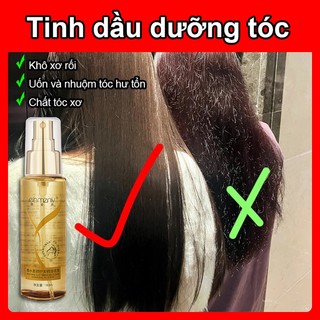 Tinh dầu dưỡng tóc Tóc dầu dưỡng 100ml Không cần rửa lại Dưỡng tóc siêu mượt Phục hồi tóc hư tổn