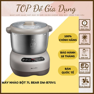 Máy nhào bột, trộn bột tự động bear 7l chính hãng- bảo hành 12 tháng
