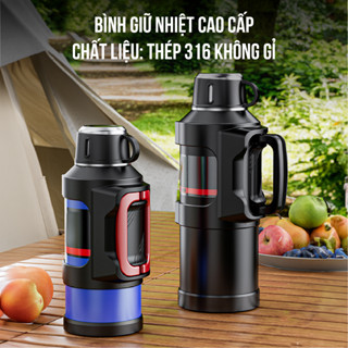 Bình giữ nhiệt NIUMI cỡ lớn, giữ nhiệt lên tới 72h, phong cách độc đáo