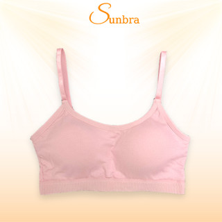 Áo Ngực Cotton Có Mút Bàn Tay Co Dãn Cài Sau SUNBRA 9188